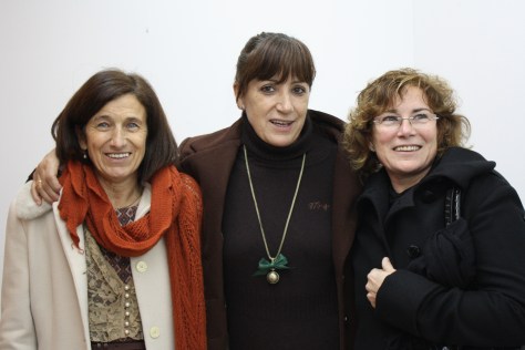 Con Chus Sanguos y Ana Santos Solla en el ágape posterior.