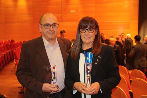 Con José María y nuestros respectivos galardones.